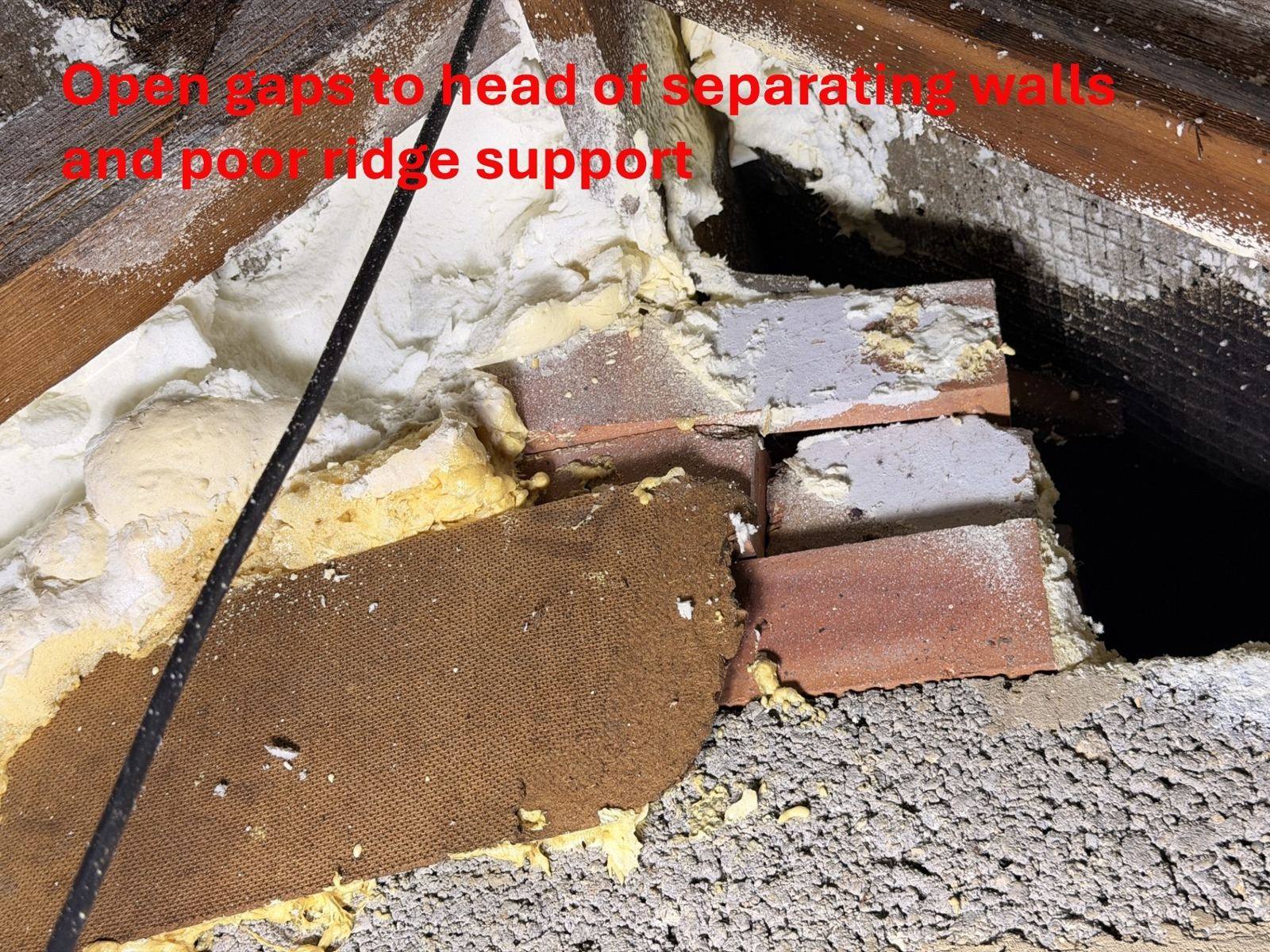 Incomplete party wall