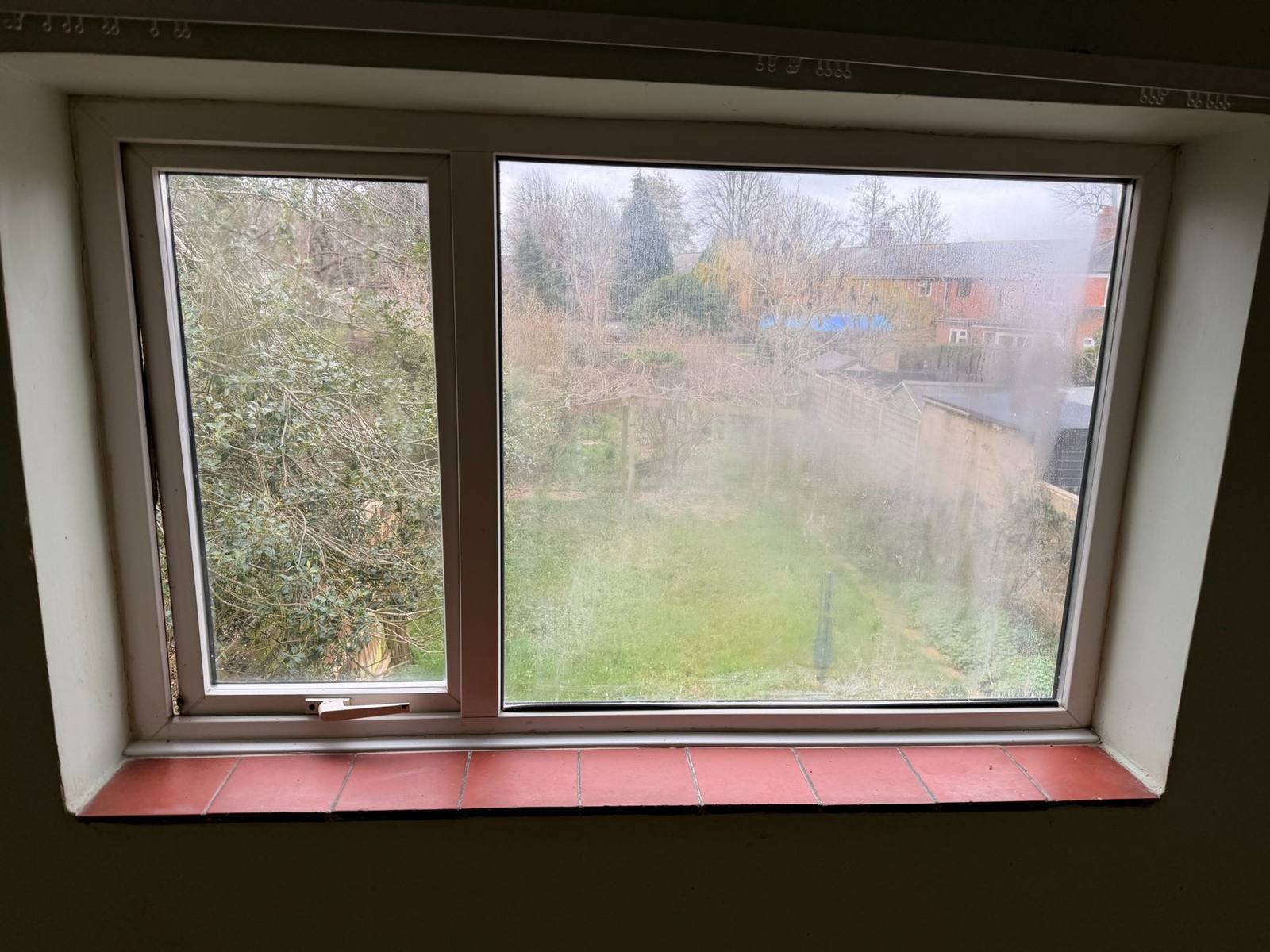Localised mould growth around a window reveal identified during a Birmingham survey